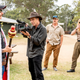Joe Exotic (John Cameron Mitchell) filming Tiger King in Joe vs Carole